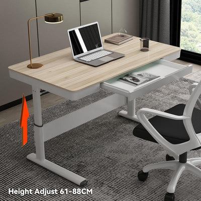 Desiny Height Adjustable Desk Glass Standing Desk Moveable Height Adjustable Table Study Table With