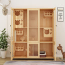 HERON Cat Cage Villa Solid Wood Luxury Home Cat Cabinet General Breeding Room Pet Room