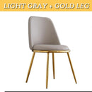 DF Nordic Dining Chair Gold Dining Chair Leather Leisure Chair Hotel Chair