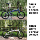 Hot Sale Crius Foldable Bicycle Shimano 11 Speed 20 Inch Bicycle Velocity Aluminum Alloy Frame Disc