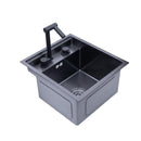 Hidden Bar Sink Kitchen Invisible Handmade Single Slot with Lid Zhongdao Small Basin Stainless Steel