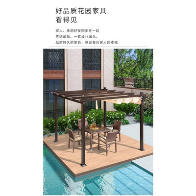 Aluminum Alloy Villa Outdoor Courtyard Modern Chinese Style Antiseptic Home Stay Terrace Garden