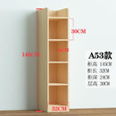 Book Shelf Solid Wood Bookshelf Cabinet Modern Simple Floor Bookcase Shelf Log Pine With Door Bay