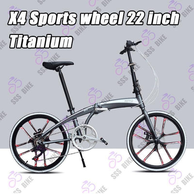 Hito X6 20/22 Inch Foldable Bicycle Shimano 7-speed Variable Speed Bicycle Ultra-light Aluminum