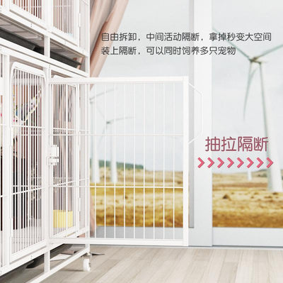 RUNPET Cat Cage Cat Cage Breeding Cage Three-tier Breeding Cage Cat Villa Pet Shop Cat House