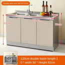 Stainless Steel Cabinet Simple Kitchen Cabinet Counter Stiller Cabinetself-assembly Economy Cabinet