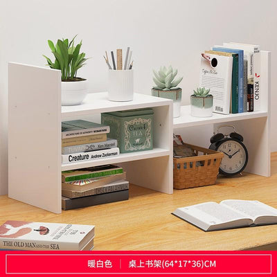 Creative Bookshelf With Wooden High Capacity Desktop Cabinet Simple Table Small Bookcase Student