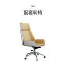 The boss's desk is simple and modern, new Chinese style office desk, single solid wood, big board,