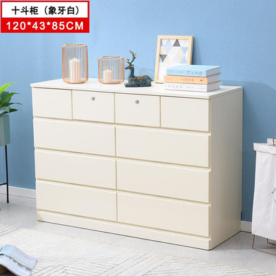 European-style Solid Wood Modern Light Luxury Bedroom Chest of Drawers Simple White Living Room