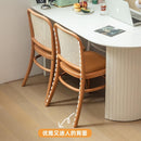 Rattan Chair White Dining Chair Solid Wood Study Chairs Dining Chair