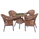 Furniture Outdoor Tables And Set Chairs Three Leisure Pieces Garden Rattan Balcony Table Chair