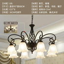 Clhjfa Hanging Lights European Iron Living Room Lamp American Bedroom Dining Room Lighting Simple