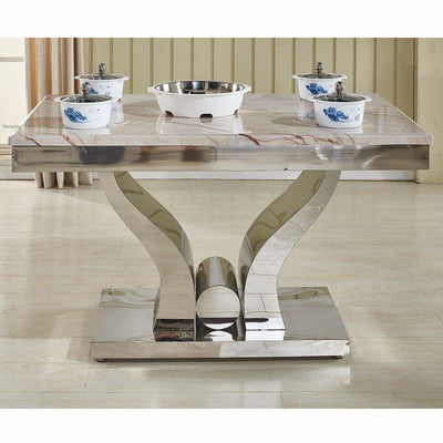 Of Table And Chair Combination Marble Minimalist Dining Modern Living Room Dining Table And 6 Dining