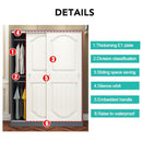 Kinbolee Solid Wood Wardrobe Multi-smell Small Wardrobe Nordic Sliding Door Wardrobe