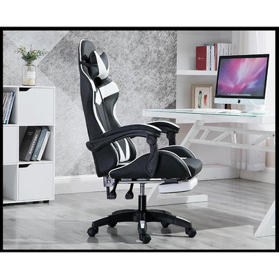 Ergonomic Gaming Chair Adjustable Computer Chair Massage Office Chair Without/With Foot Rest