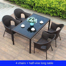 Furniture Outdoor Tables And Set Chairs Three Leisure Pieces Garden Rattan Balcony Table Chair