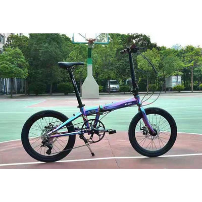 ⭐2021 NEW⭐Kosda Ksd-5 Foldable Bicycle Electroplating 20 Inch 8-speed Dual Disc Brake Bicycle