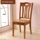 Solid Wooden Dining Chair Family Hotel Restaurant Chair Log Chair