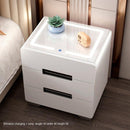 Smart Table Modern Locker Nordic Bedroom Multi-functional Bedside Small White Paint Simple Cabinet