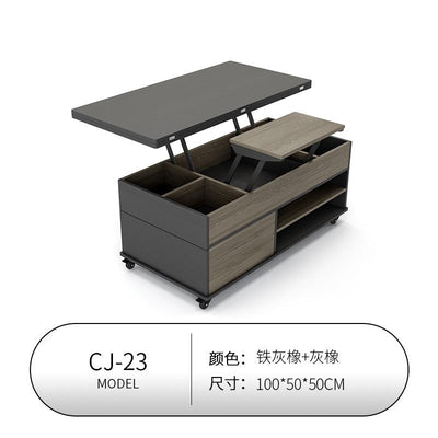 【Free Shipping】Lifting Coffee Table Dining Table Dual-use Small Apartment Living Room Home Modern