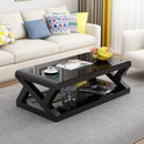 Simple Modern Coffee Table Living Room Simple Tempered Glass Tea Table Small Household Tea Table