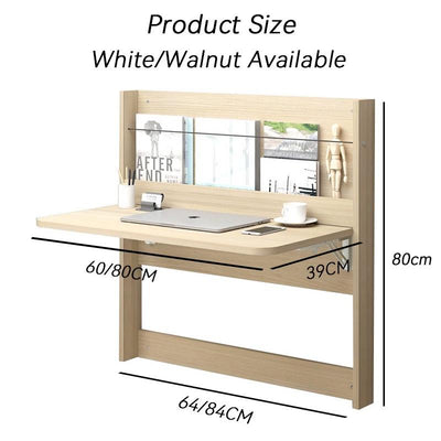 Wall Hanging Table | Foldable Table | Invisible Wall Mounted Multifunctional Desk | Solid Wood