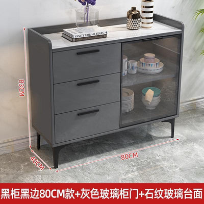 Pl Sideboard Kitchen Cabinet Cupboard Household Kitchen Storage Rack Locker Tea Cabinet Wine Cabinet