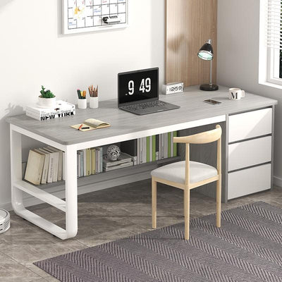 Computer Table Desktop Home Office Table Modern Simple Desk With Drawer Descombination Bedroom