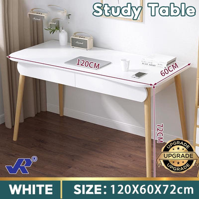 JR Solid Wood Study Table With Drawer Home Computer Table Simple Writing Study Desk