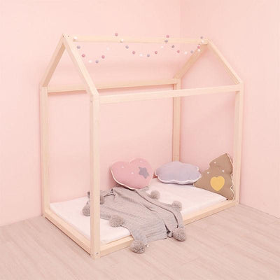 Nordic Children's Bed Floor-to-ceiling Bed 5 X 5cm Wooden Frame House Bed Custom-made Shake Sound