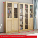 SENBIJU Bookshelf Modern Shelf Living Room Cabinet Glass Door Locker Simple Bookcase Free