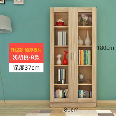 Simple Bookcase Combination Bookshelf Office Wooden Filing Cabinet