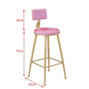 Nordic bar chair light modern simple high chair back bar stool