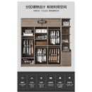 Kinbolee Nordic Wardrobe Sliding Door Solid Wood Wardrobe Multi-smell Sliding Door Wardrobe