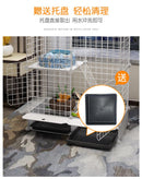 Pet Playpen Cat Rabbit Fence Isolation Door Plastic Indoor Cage Kennel