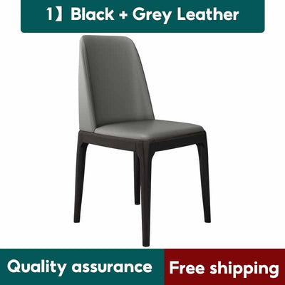 Nordic modern dining chair fashion waterproof dressing chair modern back chair PU leather dining