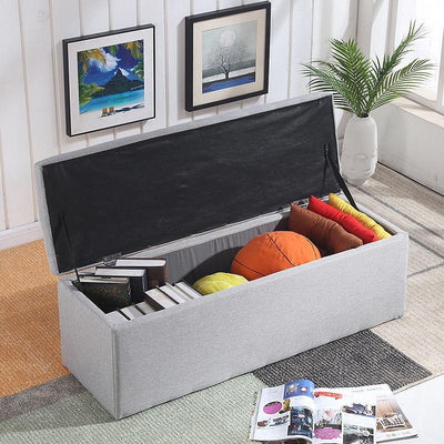 Multifunctional Long Bench Storage Stool Fabric Cabinet Can Sit Clothing Shop Sofa Stool