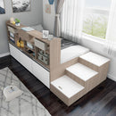 Bookcases One Custom Step-by-step Rice Single Bed Small Tatami Storage Bed Japanese-style High Box