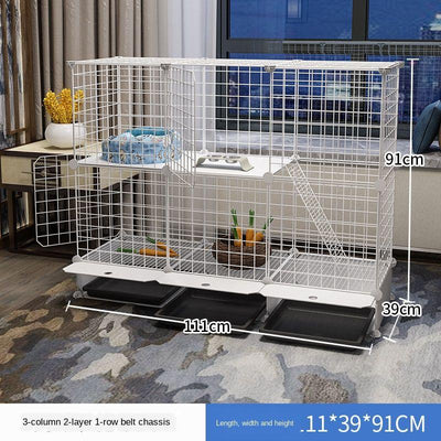 Pet Playpen Cat Rabbit Fence Isolation Door Plastic Indoor Cage Kennel