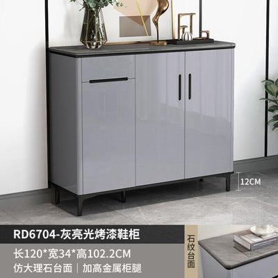 Shoe Cabinet Light Luxury Shoe Cabinet Household Door Large Capacity Paint Baking Cabinet Entrance