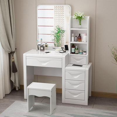 【In Stock】Modern Chinese Dressing Table Modern New Chinese Dressing Table Bedroom Modern Simple