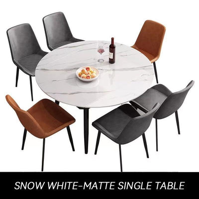 Retractable Slate Dining Table Round/Square Table Meeting Table Household Scratch And High