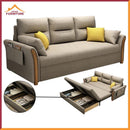 Sofa Bed Foldable Multifunctional Fabric Sofa Bed Living Room Folding Lazy Sofa