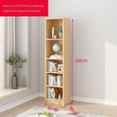 Floor Wall Bookshelf White Economical Sofa Modern Simple Narrow Corner Slit Shelf Small Bookcase