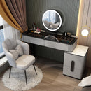 YICHANG LED Nordic Dressing Table Network Red Make Up Table Small Family Bedroom Modern Simple Wood