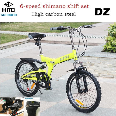 Hito Foldable Bike X6 20/22 Inch Foldable Bicycle Shimano 7-speed Variable Speed Bicycle Ultra-light