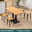 Fast Food Table And Chair Combination Restaurant Snack Catering Business Table Stool Milk Tea Shop