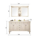 American Bathroom Cabinet Intelligent Mirror Cabinet Combination Bathroom Double Basin European Hand