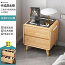 Smart Bedside Table Wireless Charging Bedside Cabinet With USB Sockets And 3-Color Light Chinese