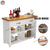 Mobile Kitchen Cabinet Solid Wood Set Multi-functional Simple Bar With Drawer Dinning Table